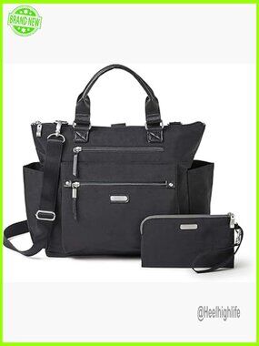 3-in-1 Convertible Backpack Tote Handbag - 15x12" Lightweight Travel Bag w/